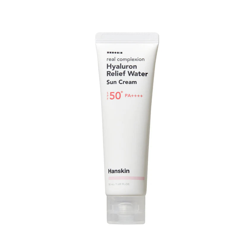 Hanskin Real Complexion Hyaluron Relief Water Sun Cream SPF 50+ PA++++ MyGeisha Milano