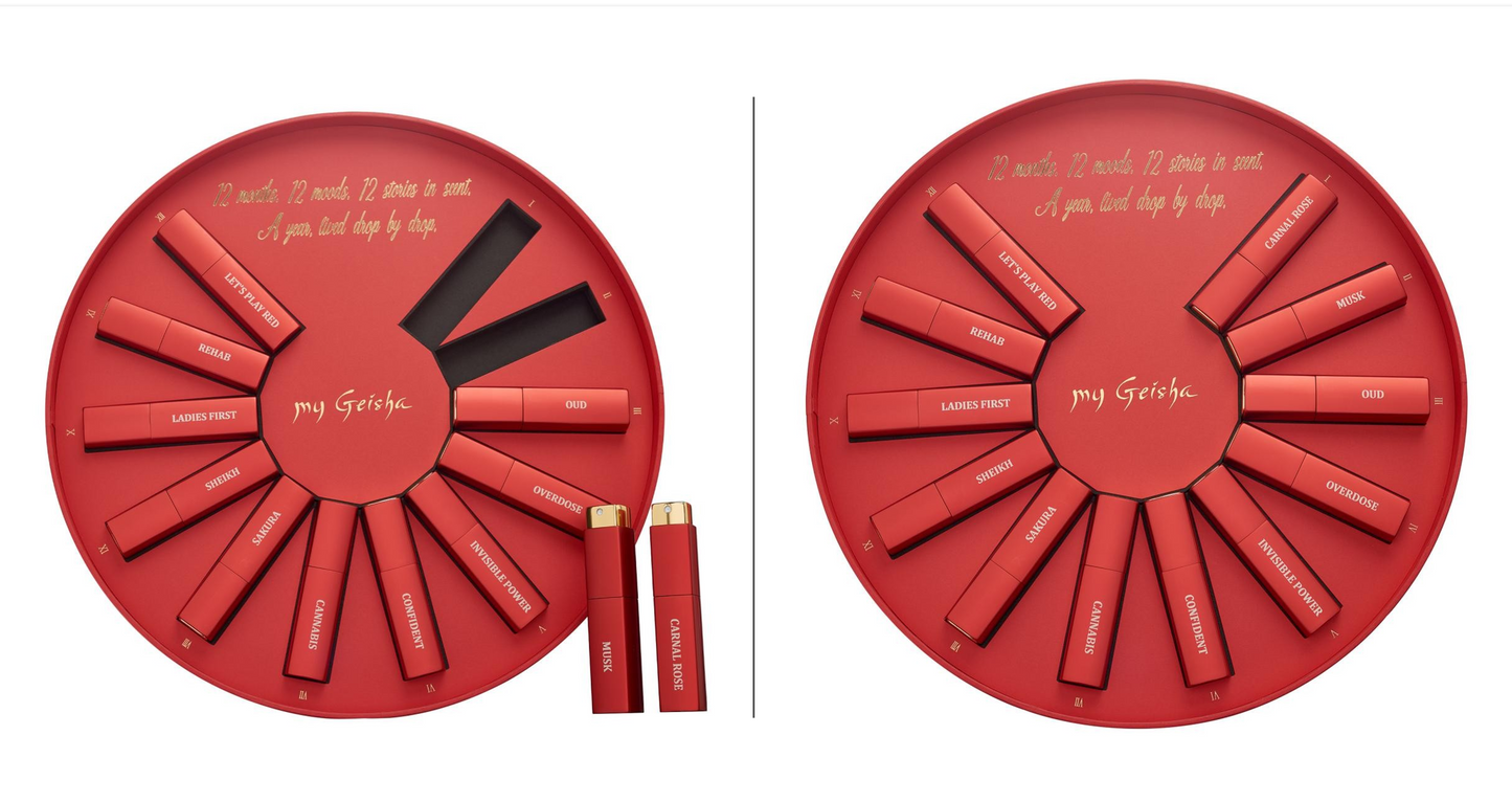 my Geisha - Advent 12 Red Pouches MyGeisha Milano