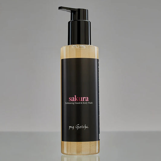 my Geisha Sakura Exfoliating Hand & Body Wash MyGeisha Milano