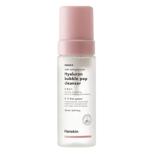 Hanskin Real Complexion Hyaluron Bubble Pop Cleanser MyGeisha Milano