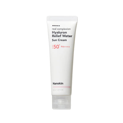 Hanskin Real Complexion Hyaluron Relief Water Sun Cream SPF 50+ PA++++ MyGeisha Milano