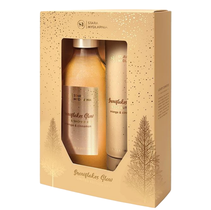 STARA MYDLARNIA CHRISTMAS Snowflakes Glow Bath & Body Butter Set MyGeisha Milano