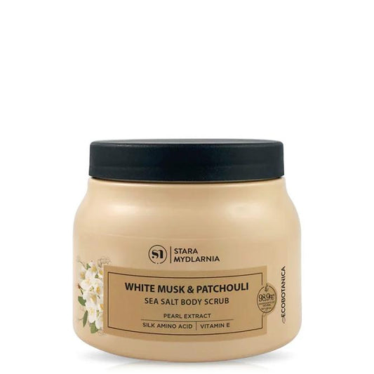 Stara Mydlarnia White Musk & Patchouli salt body scrub MyGeisha Milano