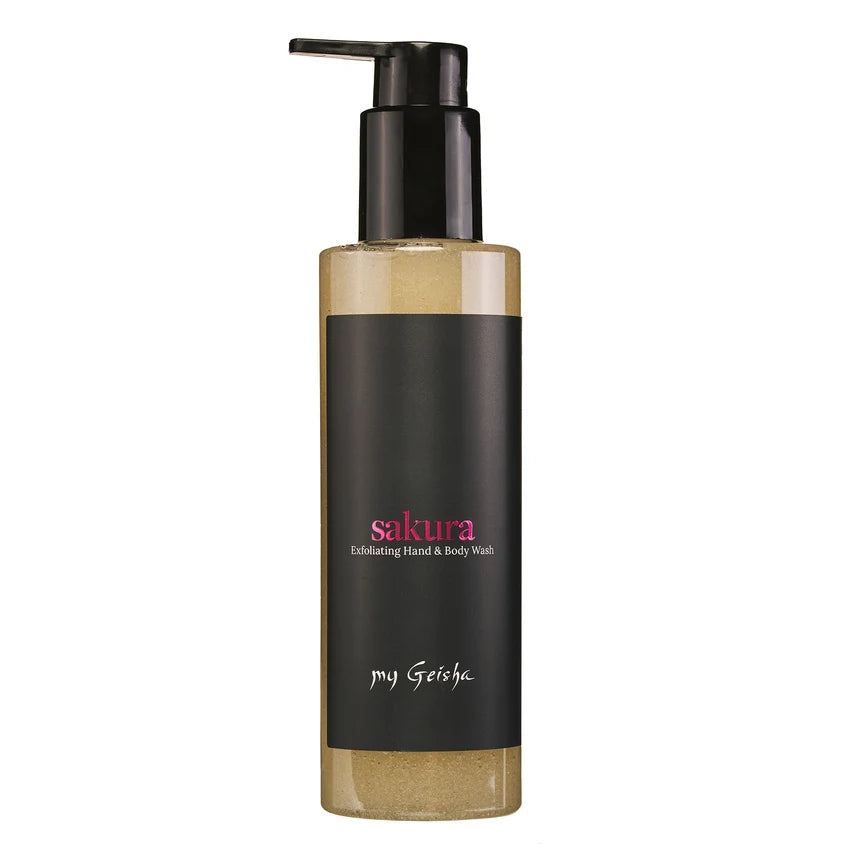 my Geisha Sakura Exfoliating Hand & Body Wash MyGeisha Milano
